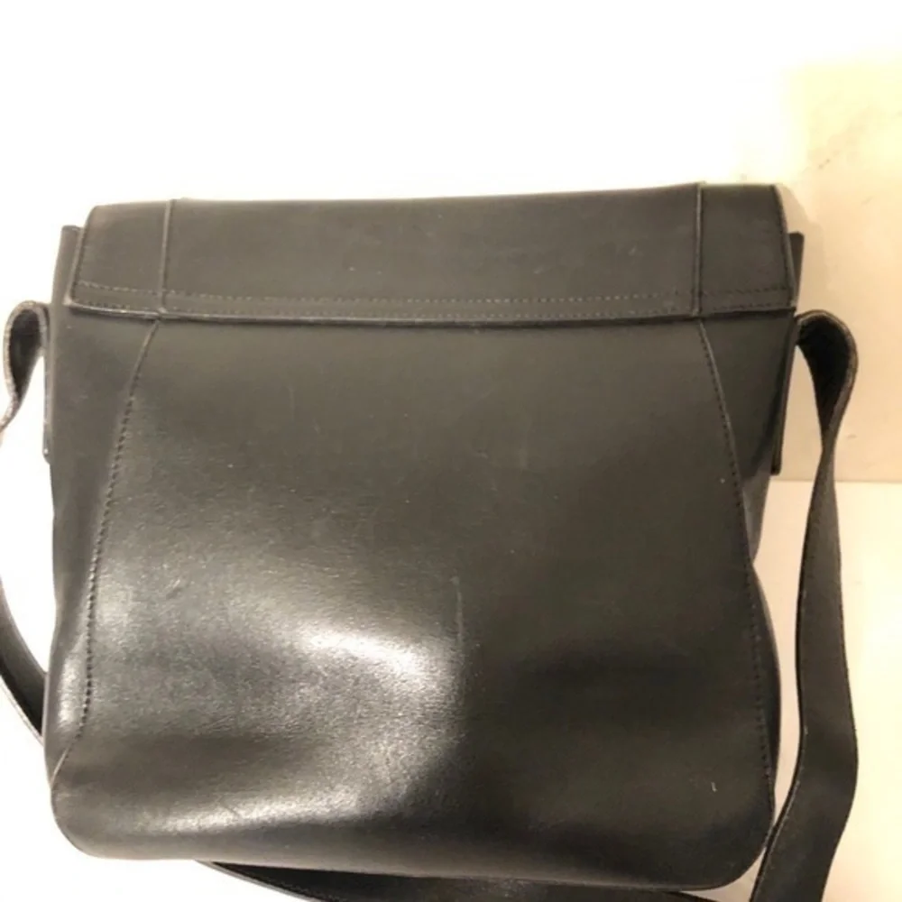 COACH vintage black leather made in Italy rare!